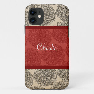 Red Vintag Zinnia BT iPhone 5 Fall Case-Mate iPhone Hülle