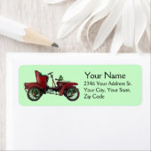 RED VINTAGE CAR Classic Auto Green (Insitu)