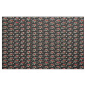 Red Vintage Car on Black  Stoff (Fat Quarter (45,7 x 55,9 cm))