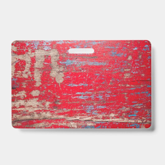 Red Vintage Wood Ausweis (Vorderseite)