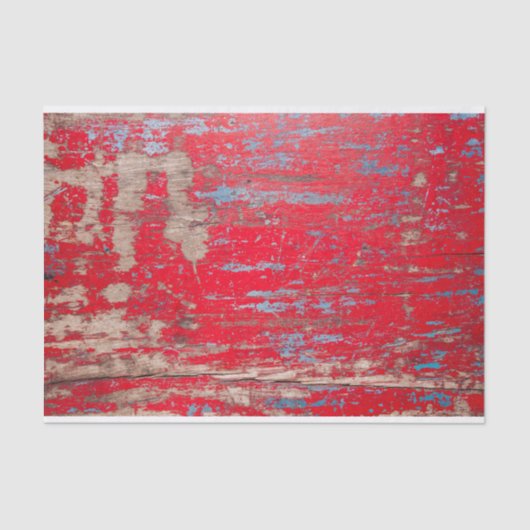 Red Vintage Wood Seidenpapier (Vorderseite)