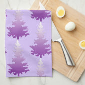 Red-Violet Evergreen Tree Geschirrtuch (Viertel Falte)