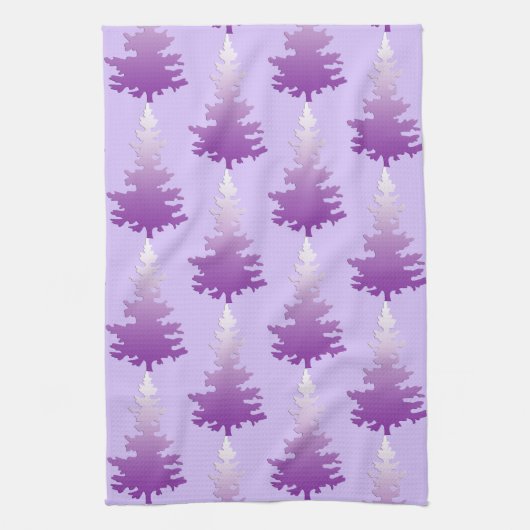Red-Violet Evergreen Tree Geschirrtuch (Vertikal)