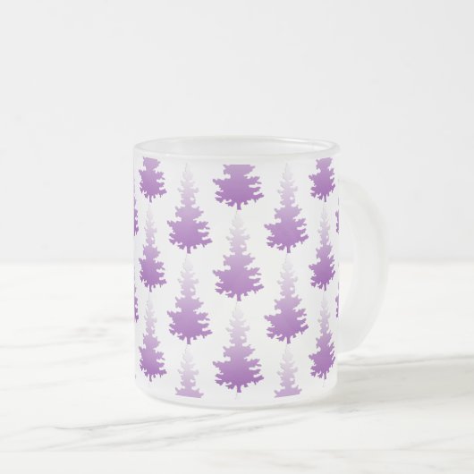 Red-Violet Evergreen Weihnachtsbaum Mattglastasse (VorderseiteRechts)