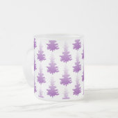 Red-Violet Evergreen Weihnachtsbaum Mattglastasse (Vorderseite Links)