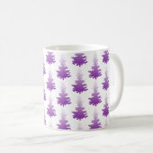 Red-Violet Evergreen Weihnachtsbaumen Kaffeetasse (VorderseiteRechts)