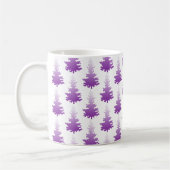 Red-Violet Evergreen Weihnachtsbaumen Kaffeetasse (Links)