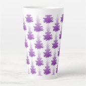 Red-Violet Evergreen Weihnachtsbaumen Milchtasse (Vorderseite)