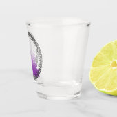 Red-Violet Evergreen Weihnachtsbaumen Schnapsglas (Rechts)