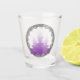 Red-Violet Evergreen Weihnachtsbaumen Schnapsglas