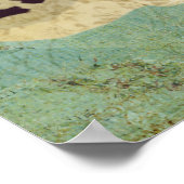 Red & Violet Fox Art Poster (Ecke)