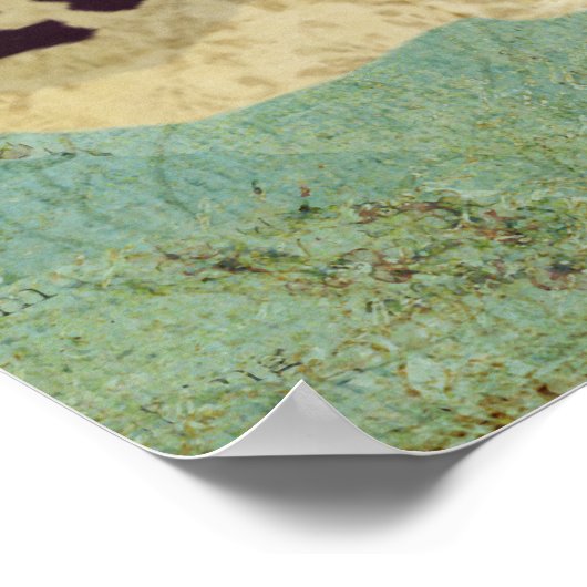 Red & Violet Fox Art Poster (Ecke)