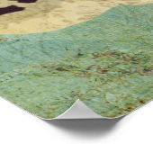 Red & Violet Fox Art Poster (Ecke)