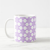 Red-Violet Snowflake Kaffeetasse (Links)