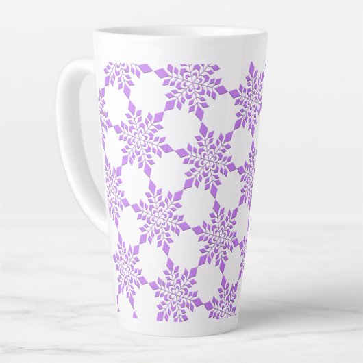 Red-Violet Snowflake Milchtasse (Linke Ecke)