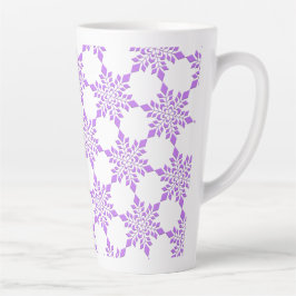Red-Violet Snowflake Milchtasse