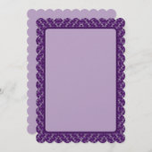 Red-Violet Wave Feiertagskarte (Vorne/Hinten)