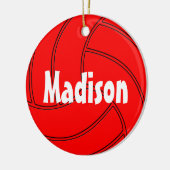 Red Volleyball Weihnachtsschmuck (Links)