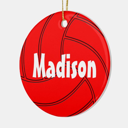 Red Volleyball Weihnachtsschmuck (Links)