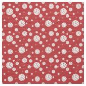 Red Volleyball Zickzack Gemustert Stoff (Muster)