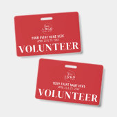 Red Volunteer Ausweis (Vorder- & Rückseite)