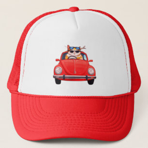RED VW BUG TRUCKERKAPPE