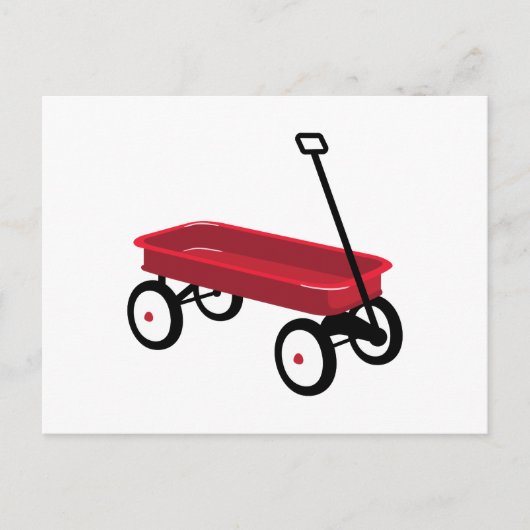 Red Wagon Postkarte (Vorderseite)