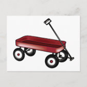Red Wagon Postkarte (Vorderseite)
