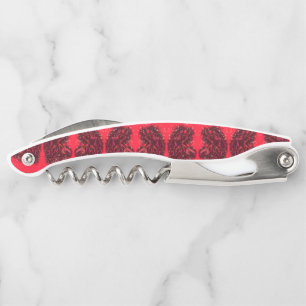 Red Waiter Corkschraube Bull Running Starry Night Kellnermesser