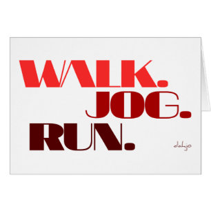 RED WALK JOG RUN (Schriftart CHUNKY)