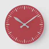 Red Wall Clock Runde Wanduhr (Vorderseite)