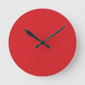RED WALL CLOCK RUNDE WANDUHR (Vorderseite)