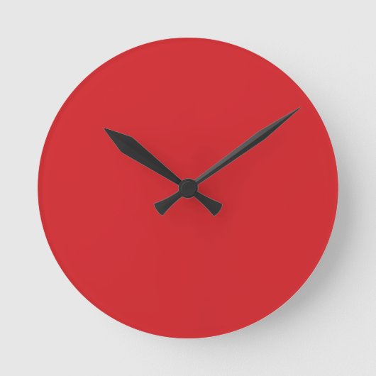 RED WALL CLOCK RUNDE WANDUHR (Vorderseite)