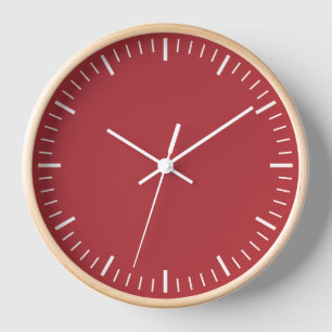 Red Wall Clock Uhr