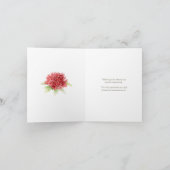 Red Waratah Blume Art Hochzeit danke (Innenseite)