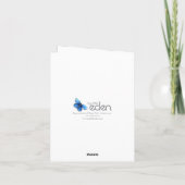 Red Waratah Blume Art Hochzeit danke (Rückseite)