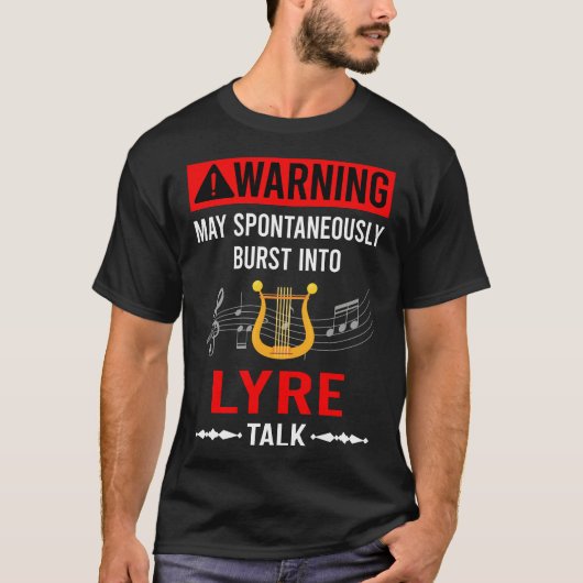 Red Warning Lyre T-Shirt (Vorderseite)