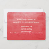 Red Wash Christlich Bibel Custom Foto Abschluss Ankündigung (Rückseite)