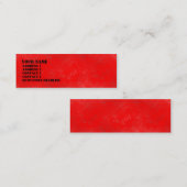 Red Wash Mini Visitenkarte (Vorne/Hinten)