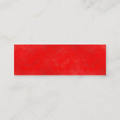 Red Wash Mini Visitenkarte (Rückseite)