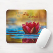 Red Water lilie "The Desk of" *Personalize* Mousepad (Mit Mouse)