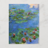 Red Water Lilies, Claude Monet Postkarte (Vorderseite)