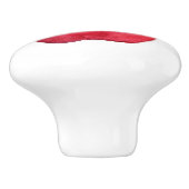 Red Watercolor Apple Keramikknauf (Seitenansicht)