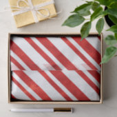 Red Watercolor Candy Cane Streifen Seidenpapier (Geschenk)