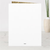 Red Watercolor Dress Sweet 16 Birthday Karte (Rückseite)