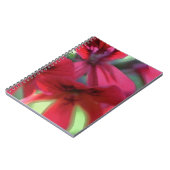 Red Watercolor Geranias Notizblock (Linke Seite)