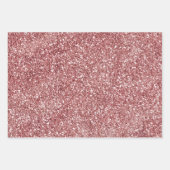 Red Watercolor Glitzer & Hearts Geschenkpapier Set (Vorderseite 2)