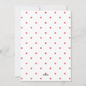 Red Watercolor Hand Briefe Frohe Weihnachten (Rückseite)