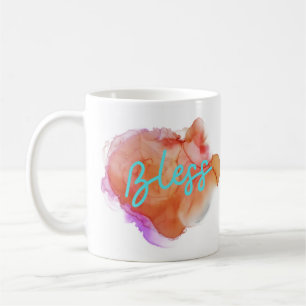 Red Watercolor Modern Word Stilvolle Trendy Premiu Kaffeetasse