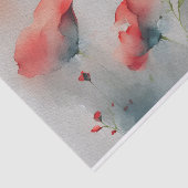 Red Watercolor Poppies Seidenpapier (Ausschnitt)